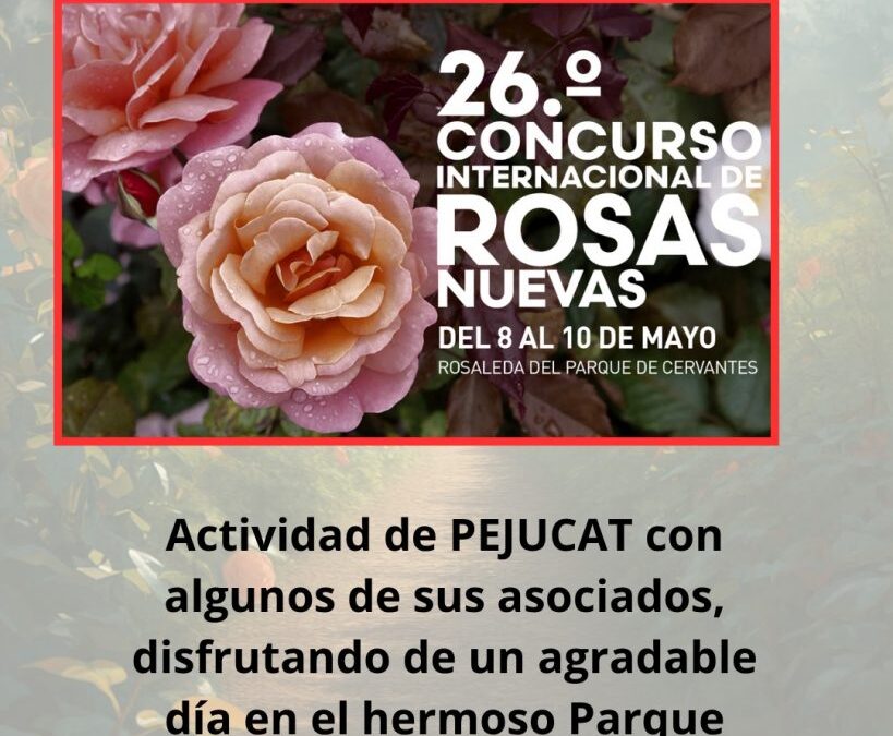 Paseo por el Parque Cervantes disfrutando de las Rosas