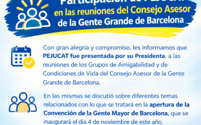 Participación de Pejucat en el Consejo asesor de la Gent Gran